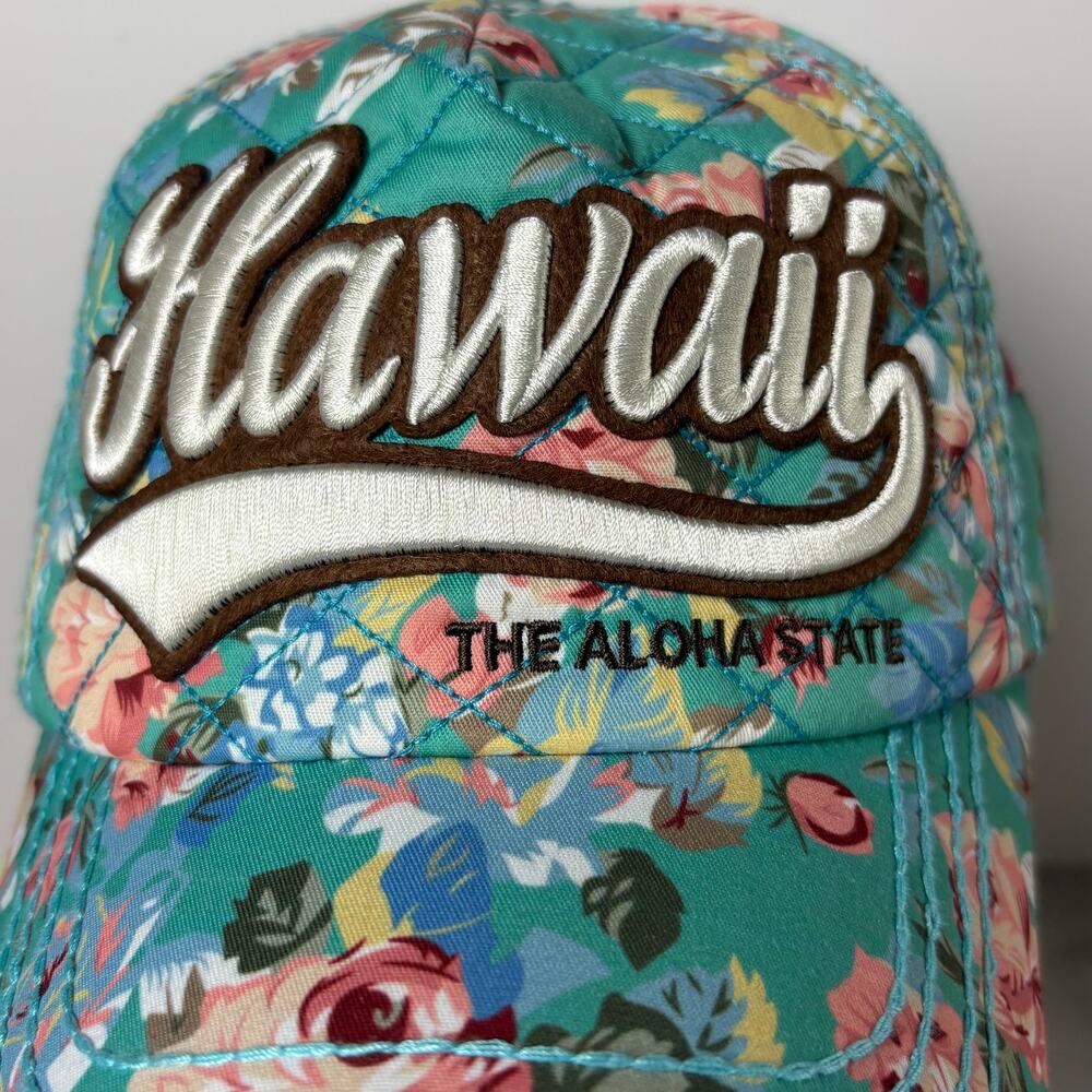 Robin Ruth Hawaii Snapback Baseball Cap Quilted Floral Design - Picture 3 of 15